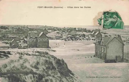 AK / Ansichtskarte Fort-Mahon-Plage Abbeville 80 Somme Villas-dans-les-Dunes Sandduenen Einfamilienhaeuser Kueste Meer Duenenlandschaft