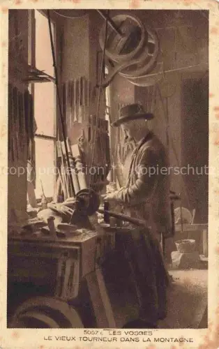 AK / Ansichtskarte Plombieres-les-Bains EPINAL 88 Vosges Vieux-Tourneur Drechsler Werkstatt Handwerk Holzbearbeitung Drehbank Berghandwerk Hut