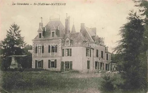 AK / Ansichtskarte Saint-Jean-sur-Mayenne La-Girardière Herrenhaus Turm Park Baeume Schloss Wiese
