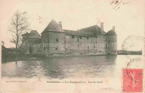 AK / Ansichtskarte Cormenon VENDOME 41 Loir-et-Cher Les-Rouhaudières Schloss Wassergraben Turm Mittelalterburg Mauerwerk