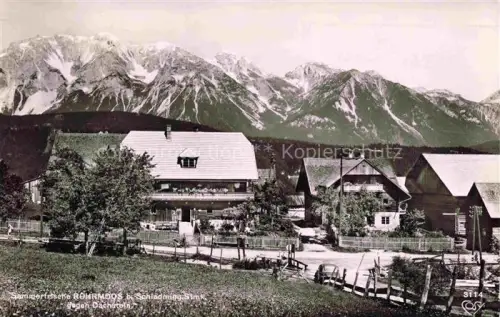 AK / Ansichtskarte Rohrmoos Schladming Obersteiermark AT Dachstein Bergdorf Haeuser Alpenwiese Berge Echtfoto Sommerfrische