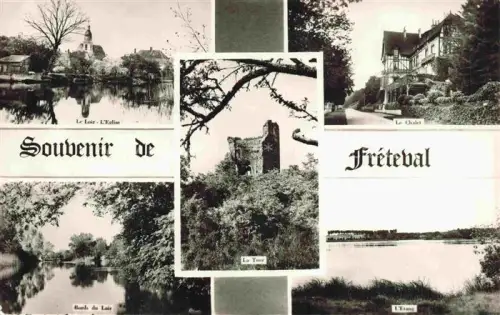 AK / Ansichtskarte Freteval VENDOME 41 Loir-et-Cher Loir Kirche Chalet La-Tour Teich Bords-du-Loir Mehrbildkarte