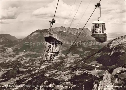 AK / Ansichtskarte Sessellift Chairlift Telesiege Die Jennerbahn Berchtesga Untersberg 