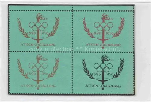 AK / Ansichtskarte OLYMPIA   Olympic Games Athen Melbourng 