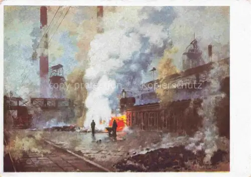 AK / Ansichtskarte GERWIN Franz Kuenstlerkarte Kokerei