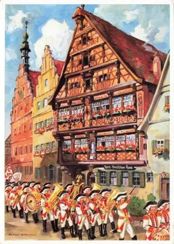 AK / Ansichtskarte WARNECKE Rudolf Kuenstlerkarte Nr. 14 Dinkelsbuehl