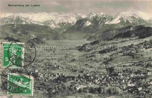 AK / Ansichtskarte Kriens LU Sonnenberg Fliegeraufnahme