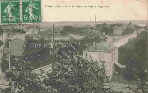 AK / Ansichtskarte Alfortville Alforville CRETEIL 94 Val-de-Marne Ile St Pierre vue vers la Papeterie