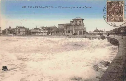 AK / Ansichtskarte PALAVAS-LES-FLOTS 34 Villas rive droite et le Casino