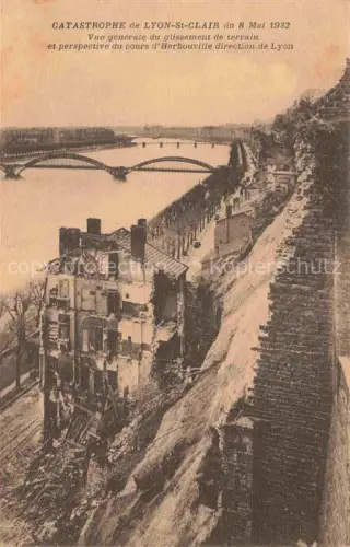 AK / Ansichtskarte LYON 69 Rhone Catastrophe de Lyon St Clair du 8 Mai 1932