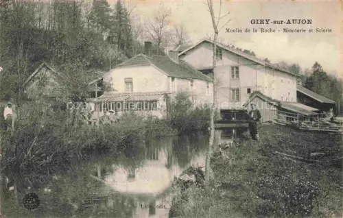 AK / Ansichtskarte Giey-sur-Aujon CHAUMONT 52 Haute-Marne Moulin de la Roche Minoterie et Scierie
