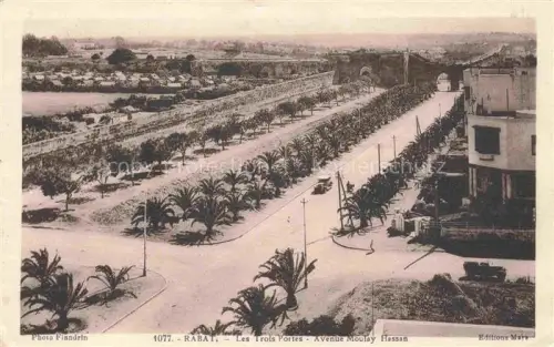AK / Ansichtskarte RABAT  Maroc Les Trois Portes Avenue Moulay Hassan