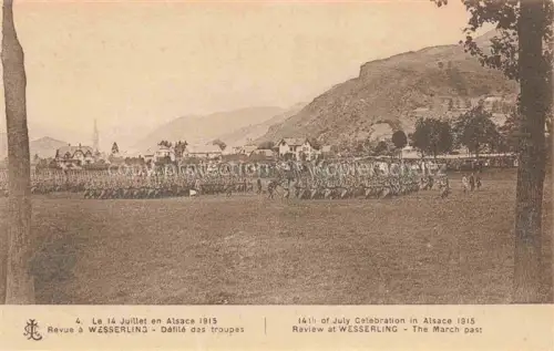 AK / Ansichtskarte Wesserling Husseren Thann 68 Haut-Rhin Defile des troupes