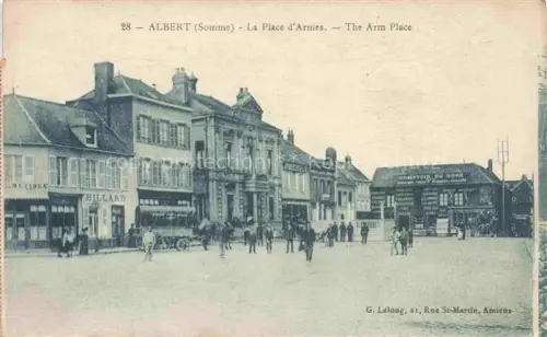 AK / Ansichtskarte ALBERT  Peronne 80 Somme La Place d'Armes 