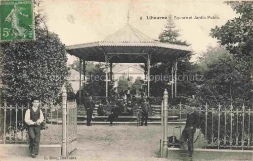 AK / Ansichtskarte LIBOURNE 33 Gironde Square et Jardin Public