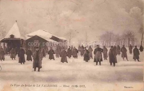 AK / Ansichtskarte La Valbonne Bourg-en-Bresse 01 Ain Le Foyer du Soldat de La Valbonne Hiver 1917