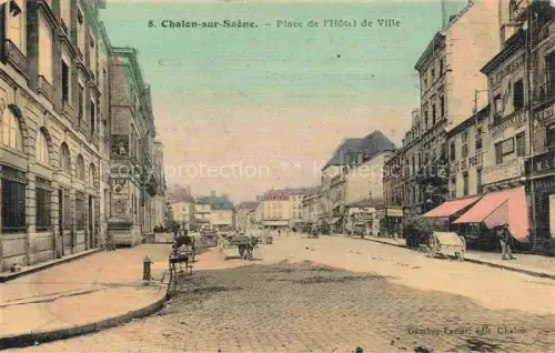 AK / Ansichtskarte CHALON-SUR-SAONE 71 Saone-et-Loire Place de l'Hotel de Ville