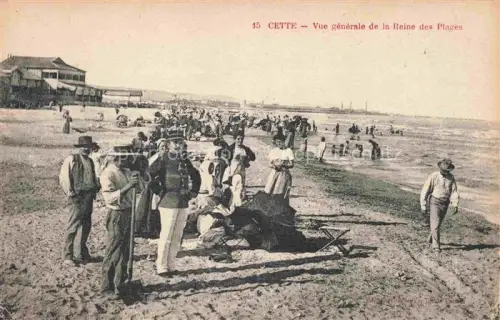 AK / Ansichtskarte Cette SETE 34 Herault Vue generale de la Reine des Plages