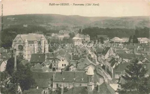 AK / Ansichtskarte Bar-sur-Seine Troyes 10 Aube Panorama Côté-Nord Kirche Daecher Stadtpanorama Huegel Ortschaft
