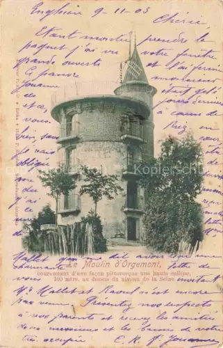 AK / Ansichtskarte Orgemont Moulin de Argenteuil 95 Val-d Oise Moulin-d Orgemont Muehlenturm Huegel Baeume Panorama