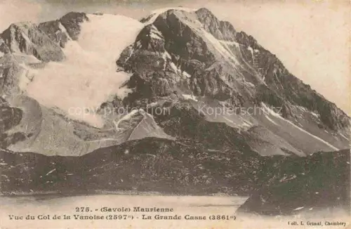AK / Ansichtskarte Col de la Vanoise 2597m 73 Savoie Col-de-la-Vanoise Grande-Casse Gletscher Hochgebirge Berg Schnee Fels
