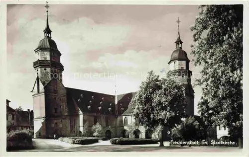 AK / Ansichtskarte Alexanderschanze KNIEBIS Schwarzwald Freudenstadt BW Ev.-Stadtkirche Doppelturm-Kirche Marktplatz Renaissance-Kirche Kirchturm Baeume Schwarzwald