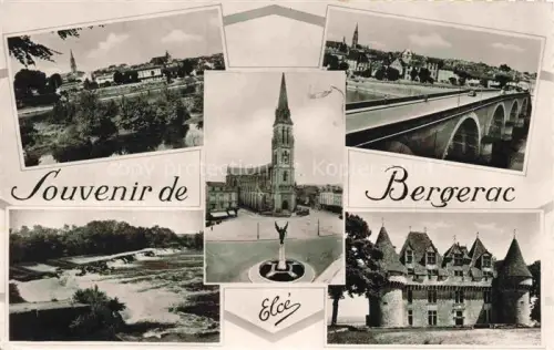 AK / Ansichtskarte Bergerac 24 Dordogne Kirche Denkmal Bruecke Dordogne Schloss Mehrbildkarte Fluss