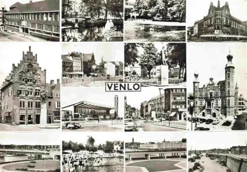 AK / Ansichtskarte VENLO Limburg NL Stadtansicht Kanal Rathaus Denkmal Mehrbildkarte Marktplatz Kirche