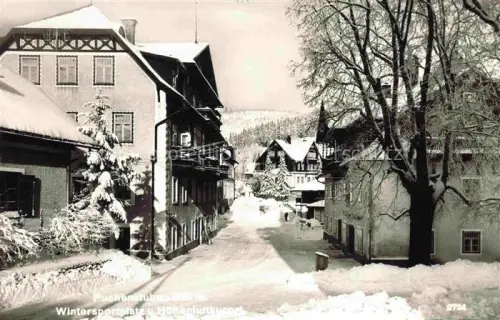 AK / Ansichtskarte Puchenstuben Niederoesterreich AT Ortsmotiv im Winter