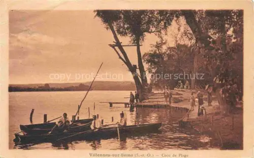 AK / Ansichtskarte Villennes-sur-Seine Saint-Germain-en-Laye 78 Yvelines Coin de Plage