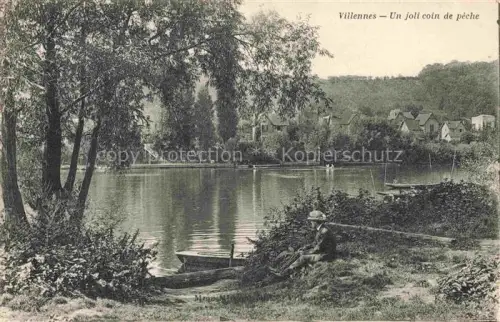 AK / Ansichtskarte Villennes-sur-Seine Saint-Germain-en-Laye 78 Yvelines Un joli coin de peche