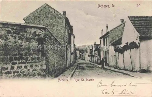 AK / Ansichtskarte Acheres Saint-Germain-en-Laye 78 Yvelines Rue St Martin