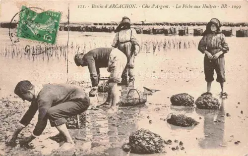 AK / Ansichtskarte ARCACHON 33 Gironde Bassin d'Arcachon Cote d'Argent La Peche aux Huitres