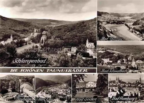 AK / Ansichtskarte WIESBADEN Taunusbaeder Schlangenbad Bad-Nassau Bad-Schwalbach Bad-Nauheim Bad-Ems Bad-Soden Bad-Homburg Taeler