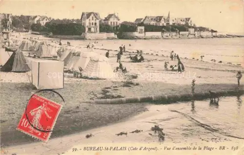 AK / Ansichtskarte SAINT-PALAIS-SUR-MER Rochefort 17 Charente-Maritime Vue-ensemble La-Plage Strand Zelte Badegaeste Villen Kueste Semeuse