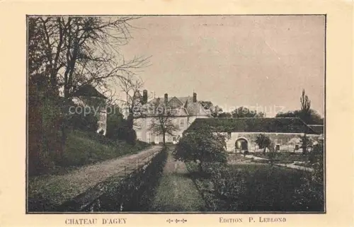 AK / Ansichtskarte Agey DIJON 21 Cote-d Or Château-d Agey Schloss Auffahrt Baeume Park Burgund