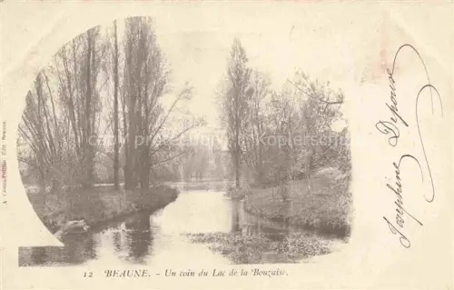 AK / Ansichtskarte BEAUNE 21 Cote-d Or Lac-de-la-Bouzaise Baeume Wasser Teich Park Ufer Pappeln Naturidyll