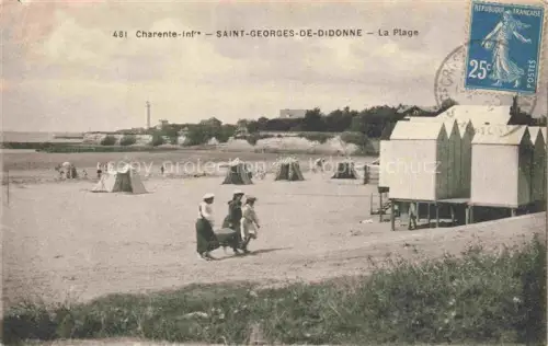 AK / Ansichtskarte Saint-Georges-de-Didonne ROYAN 17 Charente-Maritime La-Plage Badehuetten Zelte Strand Leuchtturm Frauen Meer Badeurlaub