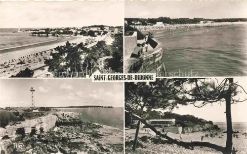 AK / Ansichtskarte Saint-Georges-de-Didonne ROYAN 17 Charente-Maritime La-Pointe-du-Phare La-Plage Pointe-de-Vallières Leuchtturm Strand Klippen Meer Kiefern