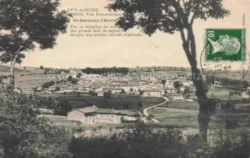 AK / Ansichtskarte Saint-Germain-l Herm Vue-Panoramique Dorf Nadelwald Sapins Wiesen Station-estivale-altitude Haeuser