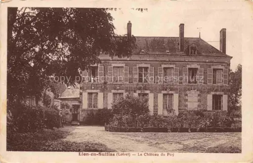 AK / Ansichtskarte Lion-en-Sullias Orleans 45 Loiret Château-du-Puy Herrenhaus Fassade Baeume Garten Loiret La-Courtine