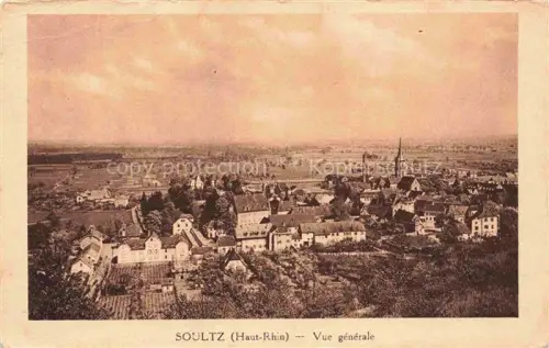 AK / Ansichtskarte Soultz-les-Bains Molsheim 67 Bas-Rhin Stadtpanorama Kirchturm Rheinebene Daecher Weinberge Elsass Vogesen