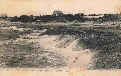 AK / Ansichtskarte Saint-Sulpice-de-Royan Grande-Côte Wellen Atlantik Kueste Duenen Kuestenhaus Brandung