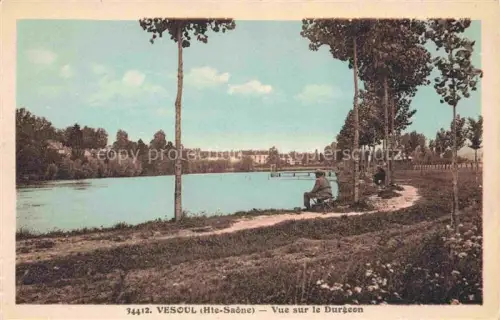 AK / Ansichtskarte Vesoul 70 Haute Saone Durgeon Fluss Pappeln Angler Fischer Uferweg Wiesen Haeuser