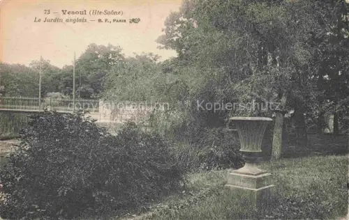 AK / Ansichtskarte Vesoul 70 Haute Saone Le-Jardin-anglais Urne Park Baeume Bruecke Zaun