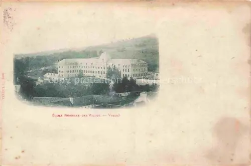 AK / Ansichtskarte Vesoul 70 Haute Saone École-Normale-des-Filles Schule Gebaeude Vignette Baeume Vogelansicht