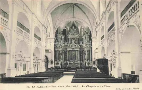 AK / Ansichtskarte LA FLECHE 72 Sarthe Prytanée-Militaire Chapelle Innenraum Barockaltar Gewoelbe Kirchenbaenke Kanzel