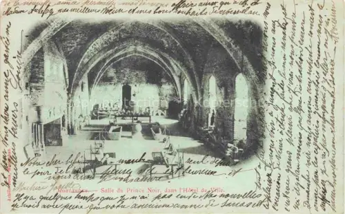 AK / Ansichtskarte MONTAUBAN 82 Tarn-et-Garonne Salle-du-Prince-Noir Hôtel-de-Ville Gotikgewoelbe Innenraum Bogenhalle Steinsaeulen Mittelalter