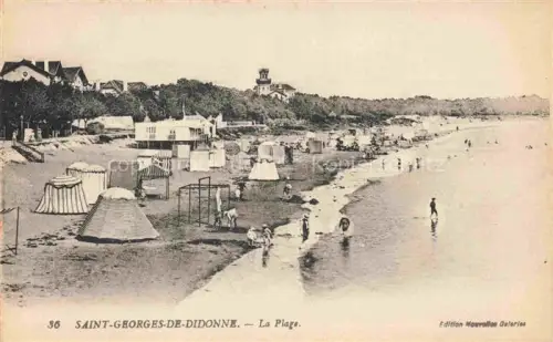 AK / Ansichtskarte Saint-Georges-de-Didonne ROYAN 17 Charente-Maritime Plage Strandkabinen Badegaeste Leuchtturm Villen Atlantik Sommergaeste