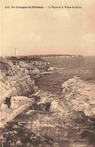 AK / Ansichtskarte Saint-Georges-de-Didonne ROYAN 17 Charente-Maritime Phare Pointe-de-Suzac Felsen Kueste Wellen Brandung Atlantik